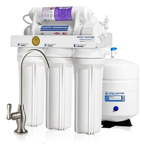 APEC Top Tier Supreme Certified Alkaline Mineral pH+ High Output 90 GPD 6-Stage Ultra Safe Reverse Osmosis Drinking Water Filter System (ULTIMATE RO-PH90)