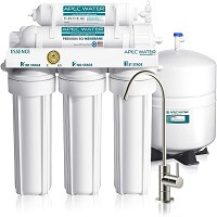 APEC Water Systems ROES-50 Essence Series Top Tier 5-Stage Certified Ultra Safe Reverse Osmosis Drinking Water Filter System