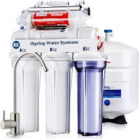 iSpring RCC7AK-UV, NSF Certified, 75GPD 7-Stage Under Sink Reverse Osmosis RO Drinking Water Filtration System with Alkaline Remineralization Filter and UV Ultraviolet Filter