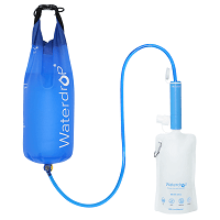 Waterdrop Portable Water Filter Straw with Collapsible Water Pouch and Gravity Water Bag