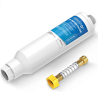 RV Water Filter | RV Inline Water Filter with Flexible Hose Protector