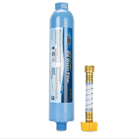 Camco 40043 TastePure RV/Marine Water Filter with Flexible Hose Protector | Protects Against Bacteria | Reduces Bad Taste, Odors, Chlorine and Sediment in Drinking Water