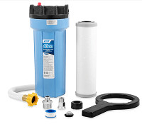 Camco EVO Premium RV & Marine Water Filter, Greatly Reduces Bad Taste, Odor, Sediment, Bacteria, Chlorine and Much More (40631) , White