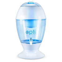Opti Drop 3 Gallon Alkaline Water Filter Purification Machine - Countertop Dispenser Naturally Enhances Alkalinity Up to pH-9.0 | Removes Up to 99.99% of Harmful Contaminants and Free Radicals